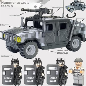 Véhicule tout-terrain blindé HM998 Missile Bear, Hummer, char, forces spéciales, modèle <span class=keywords><strong>de</strong></span> construction en blocs, <span class=keywords><strong>jouet</strong></span> - Product Image 3