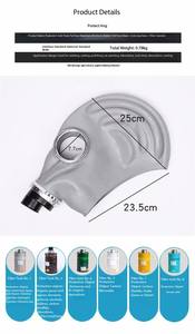 Masker <span class=keywords><strong>Gas</strong></span> uap asam Filter tunggal <span class=keywords><strong>Respirator</strong></span> perlindungan ganda dapat digunakan kembali - Product Image 5