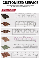 Panel de Pared de PVC con Diseño de Madera, Panel de Pared Acordonado para Decoración de Interiores, Panel de Pared Compuesto WPC
