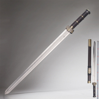 Épée chinoise Qin motif écailles de poisson artisanat de haute qualité 74cm 0.9kg mobilier de maison FengShui