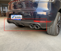 Pour Porsche Macan fibre de carbone pare-chocs arrière diffuseur plaque de protection lèvre postérieure mise à niveau apparence décoration kit carrosserie
