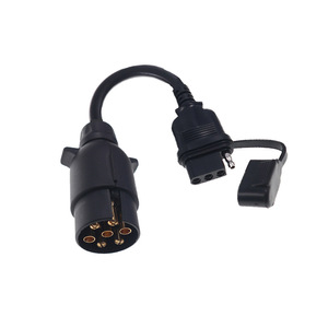 Nouvel adaptateur de remplacement pour connecteur de remorque, de 7 broches européennes à 4 broches américaines, en plastique - Product Image 1