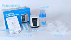 Chauffe-<span class=keywords><strong>lait</strong></span> maternel portable à chauffage rapide, rechargeable, avec affichage numérique <span class=keywords><strong>de</strong></span> la température - Product Image 6