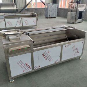 <span class=keywords><strong>Machine</strong></span> de nettoyage à rouleaux multifonctionnelle pour le lavage et le pelage des légumes, ligne de traitement combinée - Product Image 2