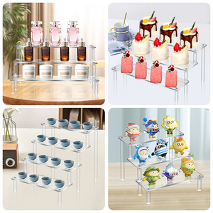Présentoir acrylique transparent Step Riser pour Funko <span class=keywords><strong>Pop</strong></span> Figures Cupcake cosmétique vernis à ongles argile <span class=keywords><strong>Figurine</strong></span> bijoux - Product Image 4