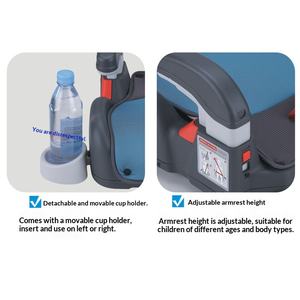 Nouveau modèle de coussin <span class=keywords><strong>rehausseur</strong></span> de siège de sécurité simple pour enfant, adapté aux bébés de <span class=keywords><strong>9</strong></span> mois à 4 ans. - Product Image 3