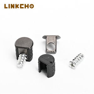 Linkcho 12mm ba-trong-một hình chữ nhật hình chữ T/bán tròn Bảng điều khiển Tủ nối Fastener Kệ hỗ trợ màu đen mạnh mẽ - Product Image 4
