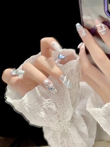 <span class=keywords><strong>Uñas</strong></span> Acrílicas Pre-Diseñadas de Fábrica, Forma Cuadrada/Almendrada, para Aplicación en Dedos - Venta <span class=keywords><strong>con</strong></span> Descuento - Product Image 6