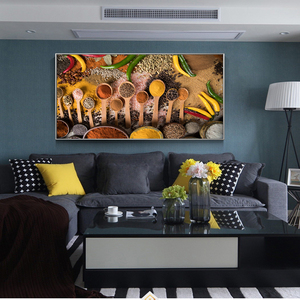 Spezie Sul Tavolo di Arte Della <span class=keywords><strong>Parete</strong></span> Della Tela di Canapa Immagini Decorazione Della Stanza Della <span class=keywords><strong>Cucina</strong></span> <span class=keywords><strong>Poster</strong></span> E Stampe Moderna di Arte Della <span class=keywords><strong>Parete</strong></span> Dipinti Su Tela Cuadros - Product Image 6