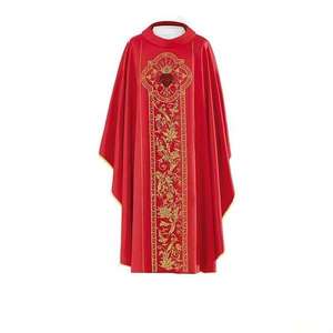 Nueva Túnica Sacerdotal Vintage, Capa, Sotana, Vestimenta Blanca, Roja, Verde, Morada, Estampada, Disfraz de Pastor, Celebrante, para TV y Cine - Product Image 6