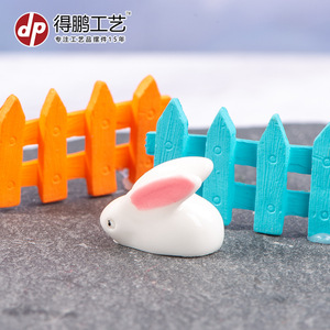 Décorations de clôture en bois miniatures colorées, échelle 1:12, pour modèle de maison, ornements de jardin, bricolage - Product Image 2