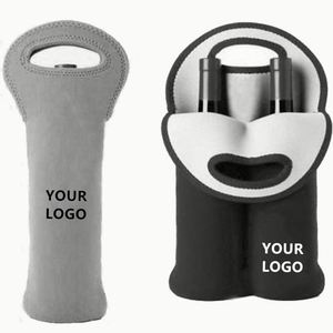 Bolsa de Transporte con Dos Compartimentos Aislados de Neopreno para Botellas de Vino o Agua, con Asa de Transporte Segura - Product Image 1