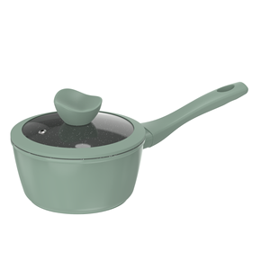 Nouvel ensemble de batterie de cuisine écologique antiadhésif vert sauge 18 pièces avec ustensiles et dessous de plat pour cuisinières à <span class=keywords><strong>gaz</strong></span> et à induction - Product Image 4