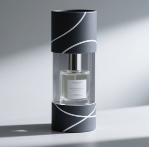 Boîte d'emballage de parfum haut de gamme simple et moderne avec fenêtre logo personnalisé Tube en papier personnalisé OEM prix d'usine - Product Image 5