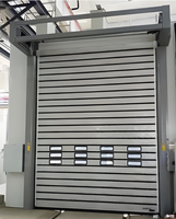 Porte de garage à enroulement rapide en alliage d'aluminium moderne, avec serrure, type turbine, pour volets roulants modernes en aluminium