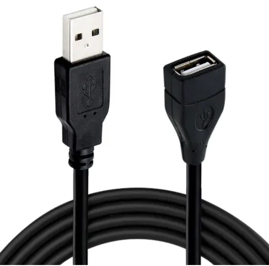 Personnalisé 0.2m 0.5m 1m 1.2m 1.5m 1.8m 2m 3m USB Extension Mâle à Femelle Câble de Données Chargeur