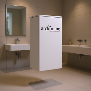 Columna suspendida para baño Archhome H150, blanco mate, 25 cm de ancho, 30 cm de largo - Product Image 3