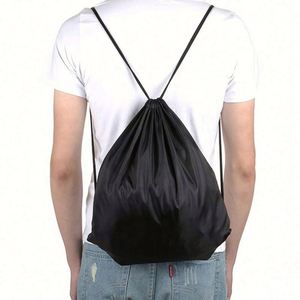 Custom Waterproof Polyester <b>Drawstring</b> Sports Gym Basketball Bag Logo Sturdy Travel Outdoor Accessories Storage Book <b>Backpack</b> - Product Image 5