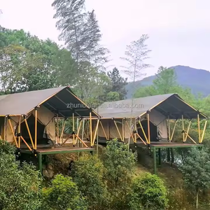 4*6*4m campeggio all'aperto di lusso <span class=keywords><strong>Glamping</strong></span> quadrato Safari tende in famiglia per alberghi e campeggi - Product Image 6