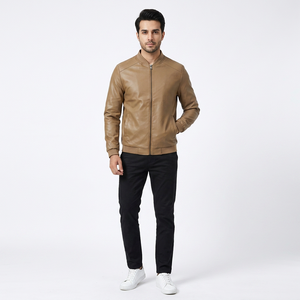 <b>Men's</b> New Style F2 Aviator Flying <b>Leather</b> <b>Jacket</b> High Quality Sheep Collar Solid Print Knitted Polyester Winter <b>jacket</b> for <b>men</b> - Product Image 1