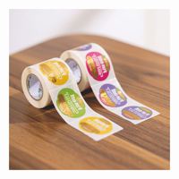 Neues Produkt Gold Foiled Embossed Gel Dome Epoxy Aufkleber