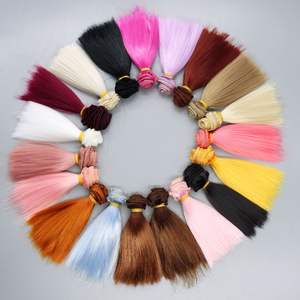 Pelucas de Fibra Sintética de Alta Temperatura <span class=keywords><strong>para</strong></span> <span class=keywords><strong>Muñecas</strong></span> BJD y SD, Onduladas, Lisas y Rizadas, de 5cm, 10cm, 15cm, 20cm, 25cm y 30cm de Largo, <span class=keywords><strong>para</strong></span> Manualidades - Product Image 3