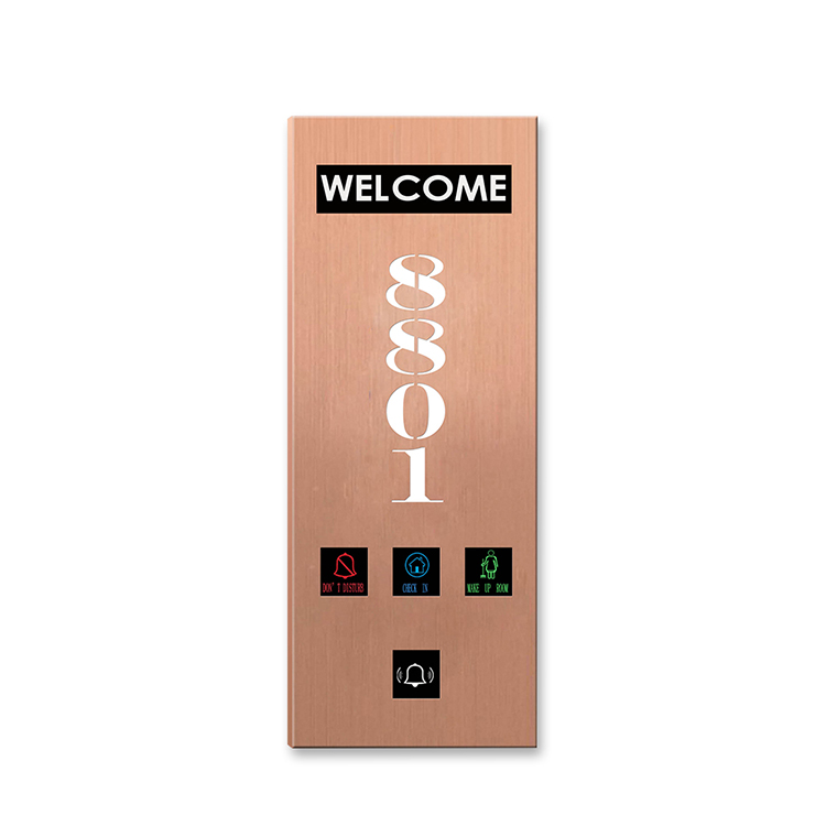 Smart Touch Screen Hotel Electronic Doorplate Number Signs