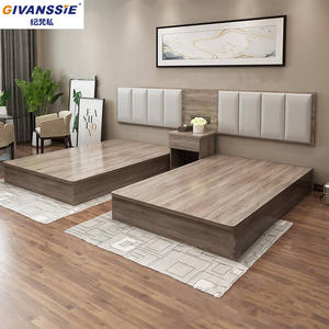 Juego de Muebles de Dormitorio de Hotel de Paneles de Madera Apilables, Resistentes al Agua, Duraderos, Modernos y Ecológicos, Personalizados para Hoteles de 5 Estrellas - Product Image 3