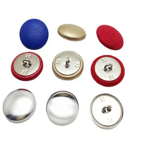 Fabric Covered Button Yanyang Sale Flat Back Upholstery Sofa Fabric Covered Buttons For Furniture Decorative Aluminum Button #36