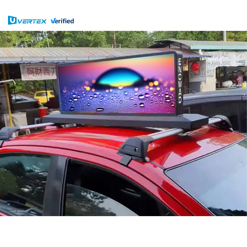 VERTEX P2.5 Такси верхний светодиодный дисплей Автомобильный верхний светодиодный дисплей двухстороннее HD рекламное игровое оборудование с GPS IP65