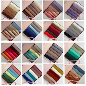 Wholesale 6PCS/Box Muslim Women <strong>Hijabs</strong> Autumn Daily Use Chiffon Scarf <strong>Gift</strong> Box <strong>Set</strong> - Product Image 5