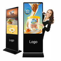 Kiosque Lcd à Plancher Debout de 32 43 55 86 Pouces, Magasin, Centre Commercial, Écran Publicitaire, Écran Tactile Haute Luminosité, Tft, Écran Lcd