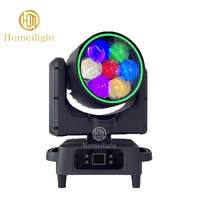 Luces de Escenario con Cabezal Móvil LED Bee Eye de 7 Piezas * 60 W, Resistentes al Agua IP65, para Eventos al Aire Libre, Conciertos, Discotecas, Bares, Bodas, Espectáculos