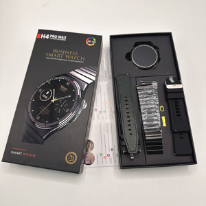 Smartwatch H4 Pro Max NFC per la Salute con Schermo AMOLED, Orologio Business con Ricarica Wireless, Smartwatch Sportivo con 3 Cinturini per Uomo d'Affari - Product Image 5