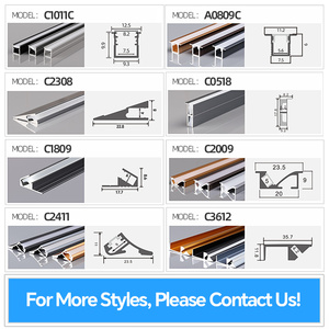 A1712c Trung Quốc Nhà cung cấp đèn Led nhôm hồ sơ, Đèn tường LED nhôm hồ sơ LED ánh sáng nhôm kênh - Product Image 4