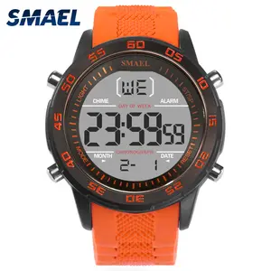 Smael 1067 Herren Sport uhren Elektronische LED Stoppuhr Uhr Silikon 50m Wasserdichte Herren Digitaluhr Relogio Masculino