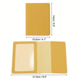 Funda para Pasaporte, Impermeable, de Cuero PU, Organizador de Documentos, Protector de Tarjetas, Accesorios de Viaje - Product Image 4