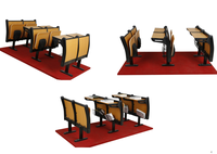 Mobilier de salle de classe pour universités et écoles : Table et chaise d'étude pour étudiants, Chaise de salle de conférence moderne, pour cours scolaires (3 ans)