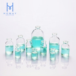 Homay mejor precio botella de vidrio moldeado transparente 5 7 <span class=keywords><strong>10</strong></span> 20 30 50 100ml para productos farmacéuticos con tapón de goma y tapa de aluminio - Product Image 3