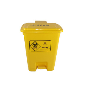 Fengji Foot Pedal Waste <b>Bin</b> 15L 20L 30L 40L 50L 60L Indoor Outdoor Rectangular Gray Medical Trash Can <b>With</b> <b>Lid</b> - Product Image 2