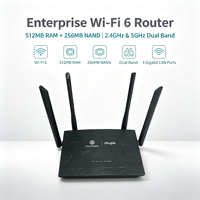 Routeur WiFi 6 RG-MA2862 AX1800 Gigabit 4 ports Quad Core 512 Mo de RAM EasyMesh avec ventilateur de refroidissement actif WPA3 pour la maison et le bureau