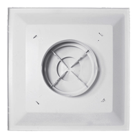 Diffuseurs d'air carrés en aluminium anodisé pour plafond, installation facile sur la sortie de ventilation de la climatisation