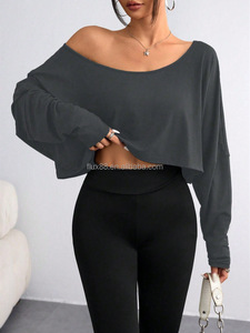 Sweat-shirt à capuche personnalisé pour femmes, couleur unie, vêtements de <span class=keywords><strong>sport</strong></span>, sweat-shirt décontracté, vêtements de <span class=keywords><strong>sport</strong></span>, yoga, haut de <span class=keywords><strong>sport</strong></span> pour femmes - Product Image 4