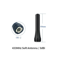 Antenne flexible souple 60mm 3dbi 433 mhz UHF antenne tronquée pour module lora RF