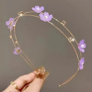 <span class=keywords><strong>Serre</strong></span>-têtes en métal pour femmes, bandeaux fins antidérapants <span class=keywords><strong>avec</strong></span> strass et perles, accessoires de cheveux de <span class=keywords><strong>mariée</strong></span> mignons pour femmes et filles - Product Image 5