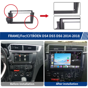Marco de Radio para Coche Meihua de 9 Pulgadas para Citroën DS4 <span class=keywords><strong>DS5</strong></span> DS6 2014-2018 con Arnés de Cables y Conector - Product Image 3