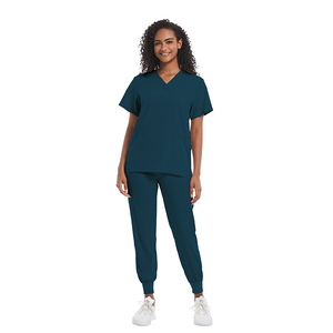 Niaahinn Soins Infirmiers Scrubs Uniformes Ensembles Pantalon Côtelé Pieds Scrubs Fabricant Uniformes <span class=keywords><strong>Pas</strong></span> <span class=keywords><strong>Cher</strong></span> Ensembles Prix Usine En Gros - Product Image 4