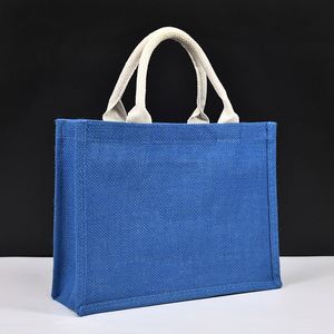 Sacs en jute noirs réutilisables et écologiques en gros en ligne – Options personnalisables en vrac - Product Image 4