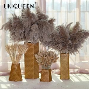 Pampas Grandes, Esponjosas, Pequeñas, Beige, Decoración para el Hogar y Bodas, 45-120 cm, Flores Secas Artificiales Naturales, Hierba de Pampas - Product Image 6