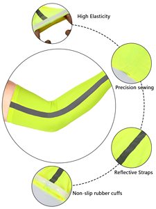 FQC Bandana de sécurité réfléchissant et Protection UV Sangle réfléchissante Manchons de bras Manchon de bras de refroidissement Masque facial respirant - Product Image 4